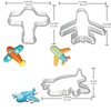 hitsuki Airplane Cookie Cutter Set Airplane shapes Stainless Steel Metal