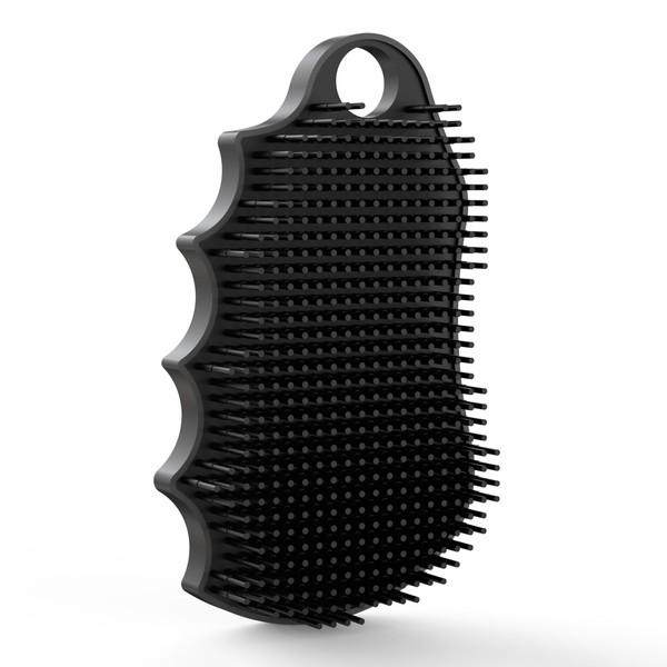 iTokGok Silicone Body Scrubber Silver-Infused Dual-Sided 3-in-1 for Shower, Body