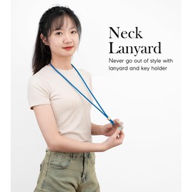 SENLLY Lanyard for keys, original minimalist design neck strap, 109 Royal Blue