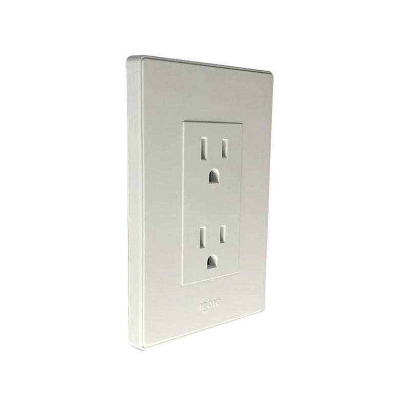 iGoto PA105/2-B Contacto Doble, Blanco, Zurich,,, pack of/paquete de 1