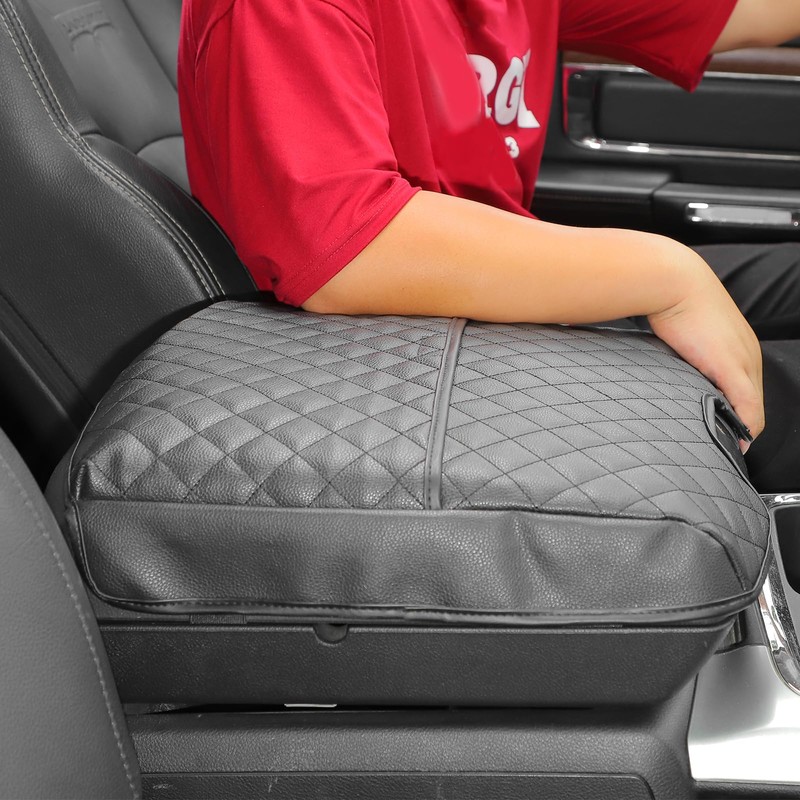 Jimen for Ram Armrest Cover, Car Center Console Cushion Pad