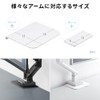 eSupply EEX-LAPT01WH Monitor Arm Reinforcement Plate, Anti-Scratch Clamp, Desk Protection,