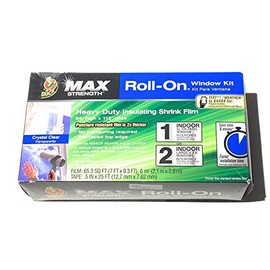 Duck Max Roll On Window Kit for 1 XL Window or 2 Large (84” X 112” Total) 65.3 Square Foot