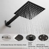 Heable Oil Rubbed Bronze Shower Faucet Set, Single Function Shower