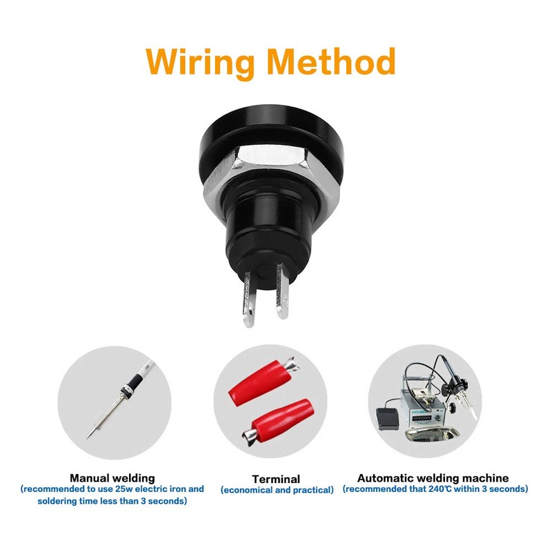 Car Push Button Switch Instant Push Button Switch 1A 24V