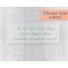 60ct - Return Address Clear Transparent Wedding Invitation Labels/Stickers/Seals (#316-C)