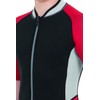 SEAC Youth Ciao Kid Shorty Wetsuit with Front Zipper, Black/Red,