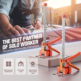 Labor Saving Arm Jack 2 Pack, Drywall Lift Tool, Multi-Function Height Adjustment Lifting Device, Furniture Lifting Door Jacks, Lift Height 10 inches, Pair Dynamic Load 400 LB, Suitable for Home Use