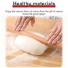 DBAILY Rolling Pin, 2 Pcs Beech Wood Rolling Pin Without