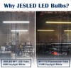 JESLED T8 T10 T12 8FT LED Light Bulbs, 50W 6000LM,