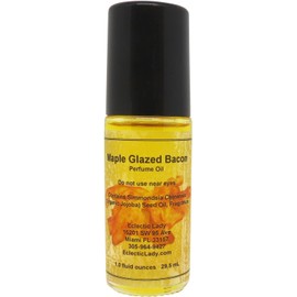 Maple Glazed Bacon Perfume Oil, 1.0 Oz Portable Roll-On Fragrance with Long-Lasting Scent, Delightful Essential Oils and Jojoba Oil For Daily Use