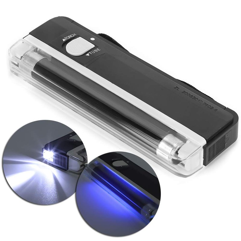 VBESTLIFE Portable UV Money Detector, Portable UV Bill Detector with