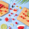 OLYCRAFT 100pcs Miniature Simulation Cherries Artificial Cherry Decorations 3D Cherry