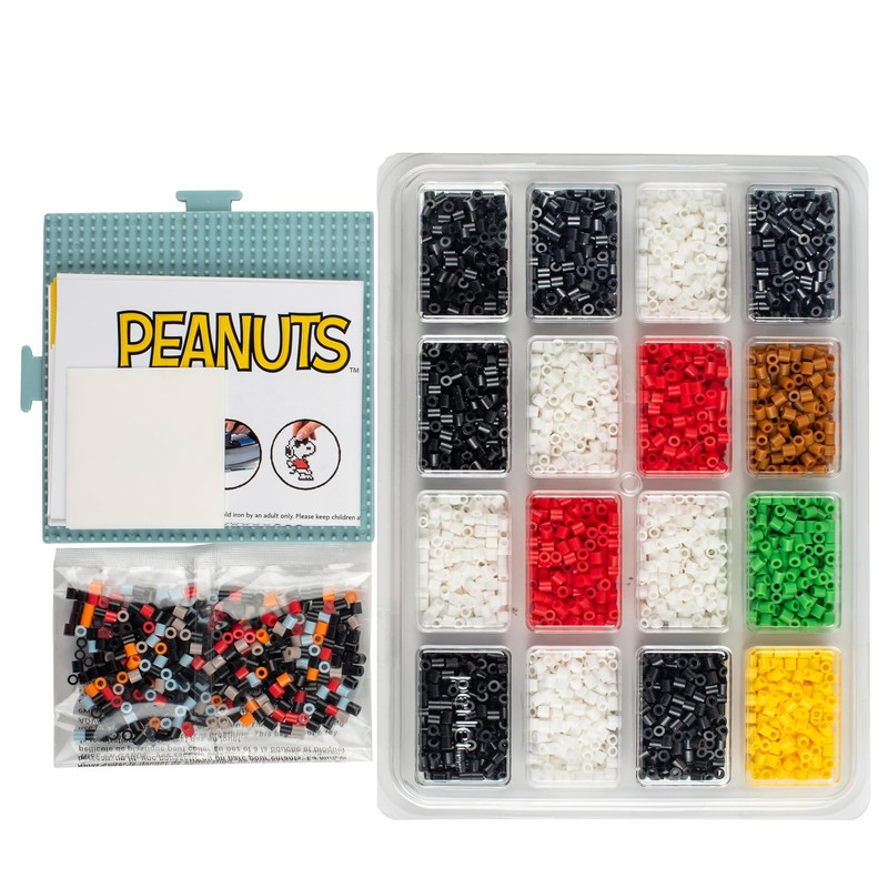 Perler 80-57183 Peanuts Fused Bead Deluxe Box Kit, 9 Unique