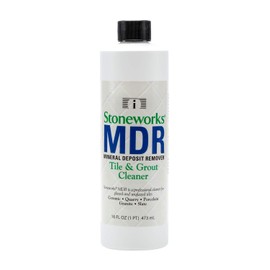 MDR (1 Pint) Tile and Grout Cleaner/Mineral Deposit Remover Works by Dissolving Dirt and Oils on the Surface of the Grout, Leaving the Grout Looking Cleaner and Lighter