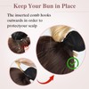 S-noilite Drawstring Hair Bun Ponytail Extensions,Short Ponytail Synthetic Comb Clip