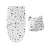 3 Sets Baby Swaddle Sleep Sack with Hat Set, Soft