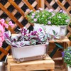 5 Pack Rectangular Planter 11.8 x 4.6 in Self Watering