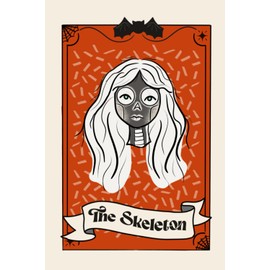 Classic Monster Notebook - Volume #7: The Skeleton: Skeletal vintage horror tarot card design for journaling or note taking, 6x9 inches, 200 pages