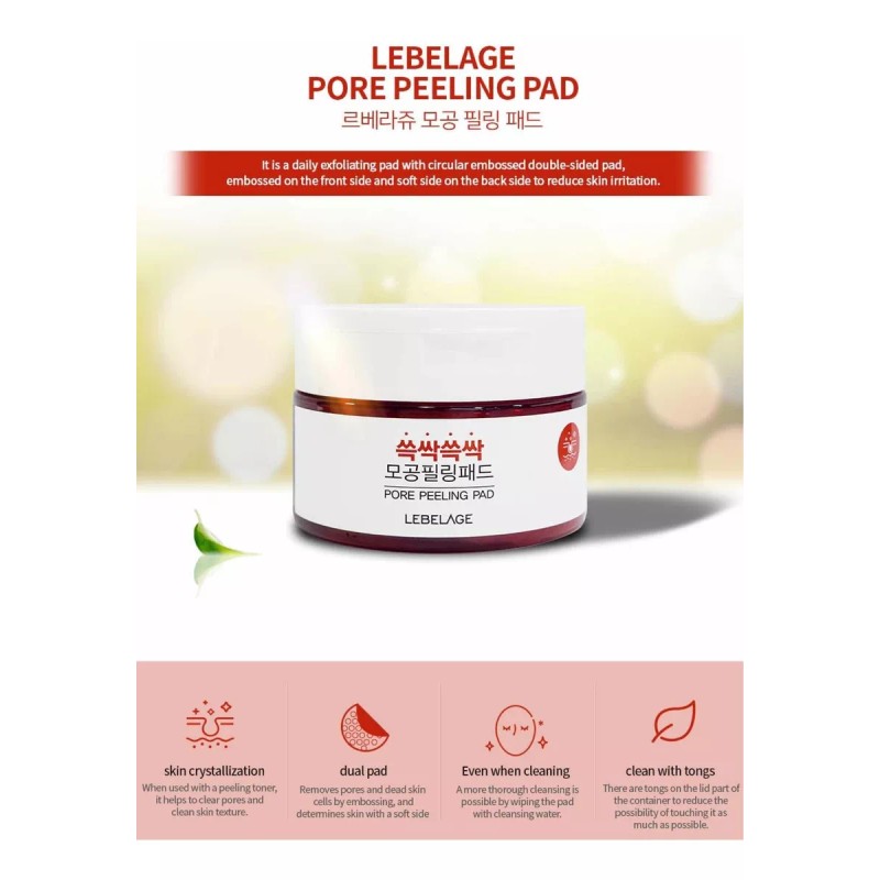 Bidameun Almohadillas Premium Facial Coreana / Exfoliante Para Poros