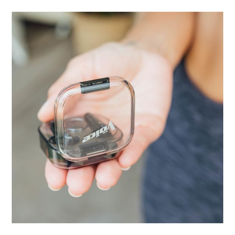 The Voice Duo True Wireless Stereo Earbuds with Mic, White