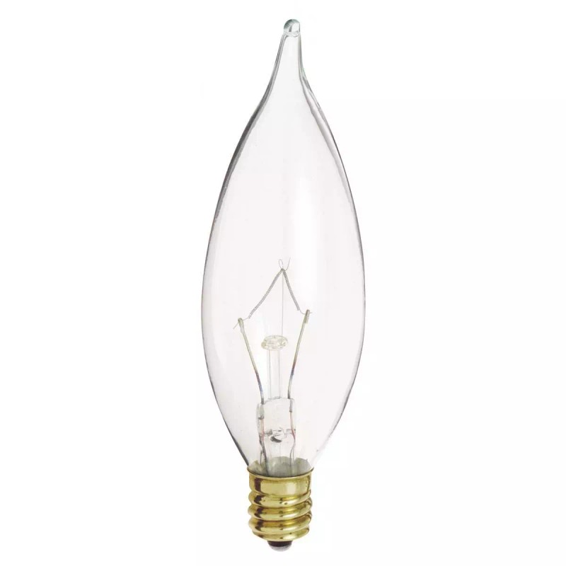 Satco S3866 7CA10 12V 7W CA10 Candelabra E12 Dimmable Decorative