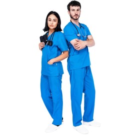 Unisex Scrubs Uniforms Set- Medical Uniforms & Scrubs, Soft And Comfortable Fit Nurse Scrubs, Breathable Fabric, Multiple Pockets, Elastic Waist, Lightweight Professional Work Wear Clothing