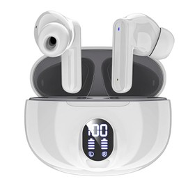 Bluetooth Wireless Earphones, 2025 Latest Bluetooth Earphones, EDR+Bluetooth 5.3, Carnauba Type, Automatic Pairing, Instant Connection, Hands-free Calling, Built-in Microphone, Touch Operation