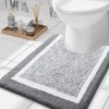 OLANLY Luxury Toilet Rugs U-Shaped 24x20, Extra Soft and Absorbent