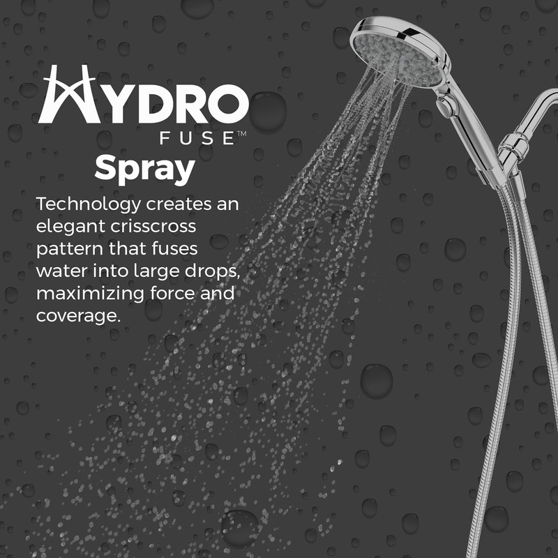 Pfister HydroFuse Handheld Shower Head, Hose Included, 6-Function, 2.5 GPM,