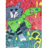 Aceo Card Cat Print, Copy of Original Acrylic Painted Cat