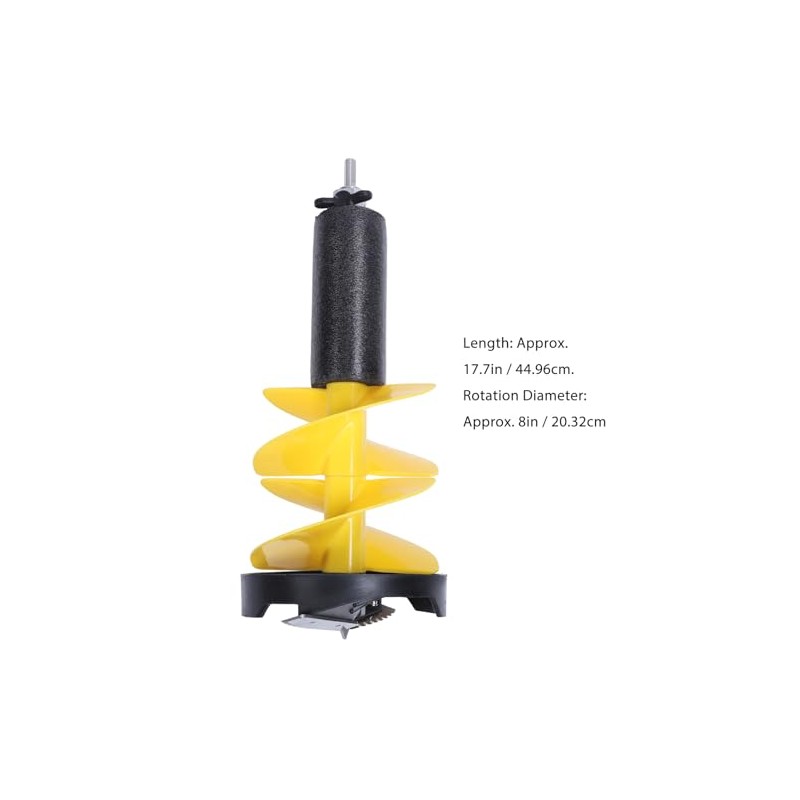 Fockety Ice Auger, 8 Inch Diameter Nylon Ice Fishing Auger,