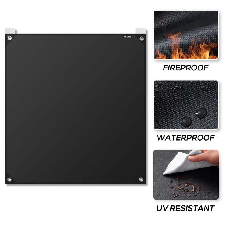 FLASLD Stove Backsplash Splatter Guard Range Hood Backsplash Wall Shield