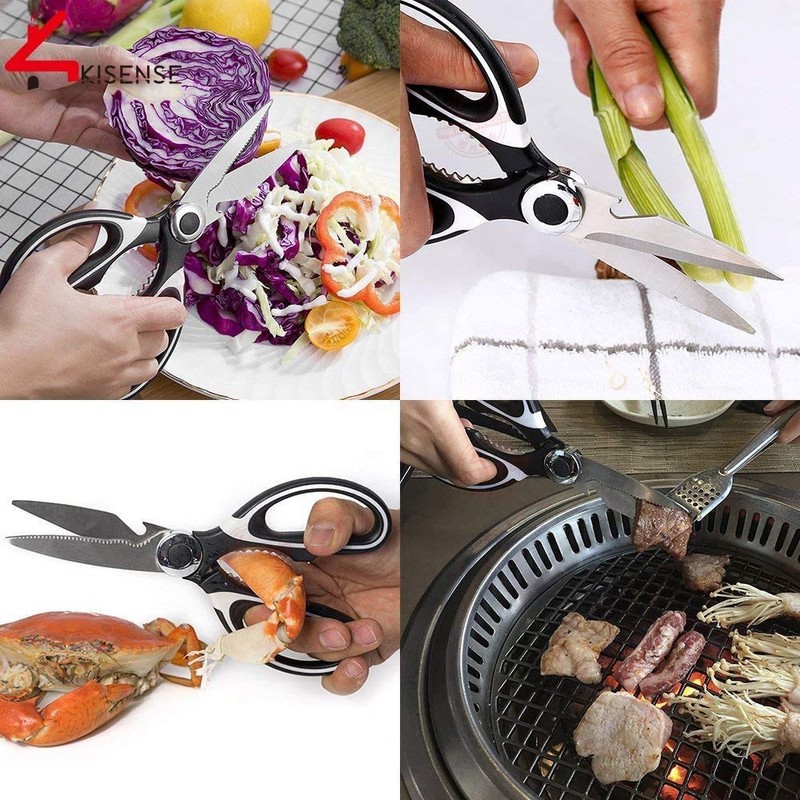 Heavy Duty Kitchen Scissors by ShirazO Best Multi-Purpose Sharp for