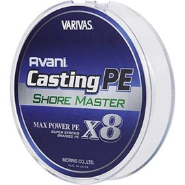 VARIVAS PE Line Avani Casting PE Max Power X8 Shore Master, 656.2 ft (200 m), No. 1.2, 24.1 lb, 8 Pieces, White