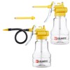 2 Sets Oil Can Transparent High Pressure Oiler Lubrication Oil