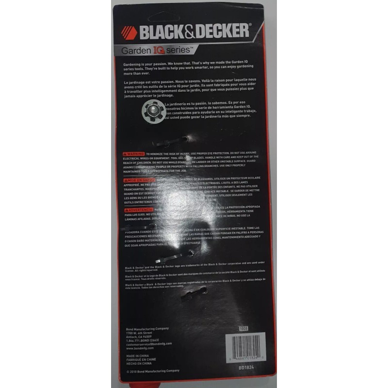 BLACK+DECKER Black & Decker BD1824 Pruning Combo Pack 15in Bypass