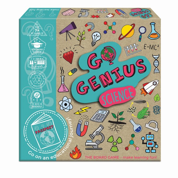 Go Genius Science - Educational Board Game Supporting Key Stage 1 & 2 Learning, Suitable for 7+ Years