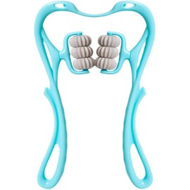 cn herb Cervical Spine Massager Clip Neck Massage Artifact six-Wheel Neck kneading Massager
