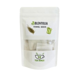 Blentolia Fennel Seed Tea Bags – 30 Count – Herbal Tea for Digestion, Bloating & Wellness – Caffeine-Free & Naturally Soothing