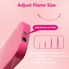 Torch Lighter, Pink Flame Lighter, Cute Pink Glitter Torch Windproof