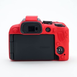 Rieibi EOS R10 Kameratasche - Silikonhülle für Canon eos R10 Digitalkamera - Schutzhülle Silikon für Canon R10 - Rot