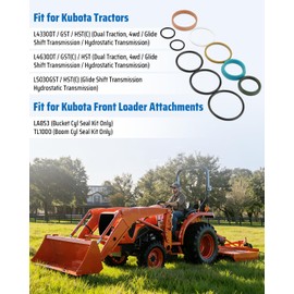 7J268-64400 Cylinder Seal Kit Fit for Kubota L39 L4330DT L4630DT L5030GST LA853 TL1000, Boom & Bucket Cylinder Rebuild Kit for Tractor Loader Backhoe