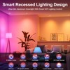 Smart 3 Inch LED Recessed Lighting, Ultra-Thin 60°Adjustable Downlight, 5W