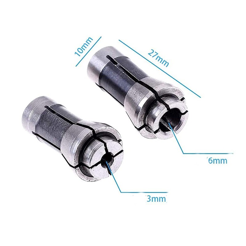 Luo ke 2 Pcs Industries Die Grinder Collet Carbon Steel