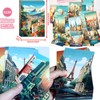 HCHES 50 Sheets Landscapes Postcards Set Travel Poster Artistic Assorted
