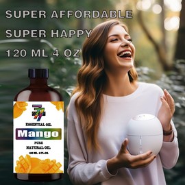 Mango Essential Oil (4 oz/120 ml) of diffusers, humidifiers, Home Baths, Cleaning Products, Yoga, DIY Soaps and DIY Scented Candles