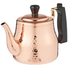 Shinko Metal S-2508 Teapot Copper 0.3 gal (1.1 L) Hammer Insert Teapot