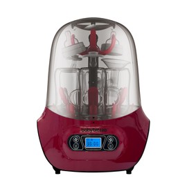 Baby Brezza Baby Bottle Sterilizer and Dryer Machine – Electric Steam Sterilization - Universal Fit - Pacifiers, Glass, Plastic, and Newborn Feeding Bottles, Red
