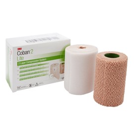 3M™ Coban™ 2 Lite Two-Layer Compression System with Stocking 2794N, 1 Kit/Carton 8 Carton/Case